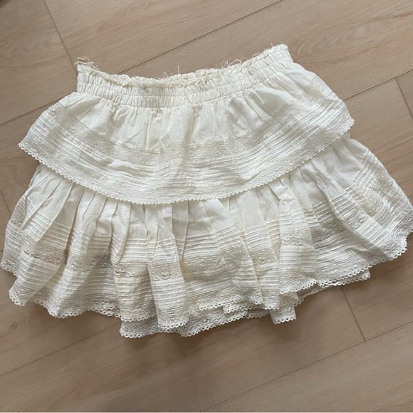 LoveShackFancy Dresses & Skirts - LoveShackFancy Ruffle Mini Skirt